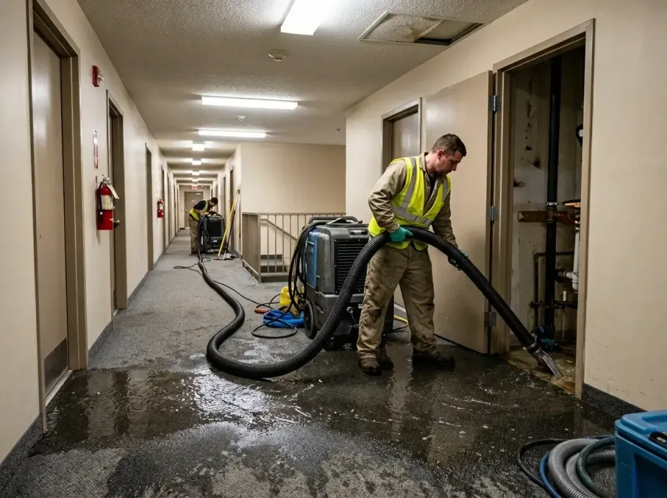 multi-unit-apartment-hallway-f-005 — frequently asked questions, Emergency Burst Pipe Water Extraction & Removal in Lake Ori…